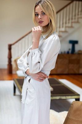 Utility Dress - Sand Linen