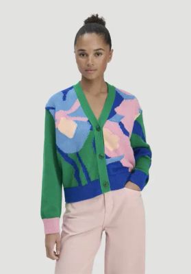 Relaxed knit jacket LIV LEE made from pure organic cotton