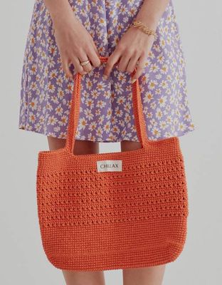 Paradise Orange Crochet Bag - Chillax.co