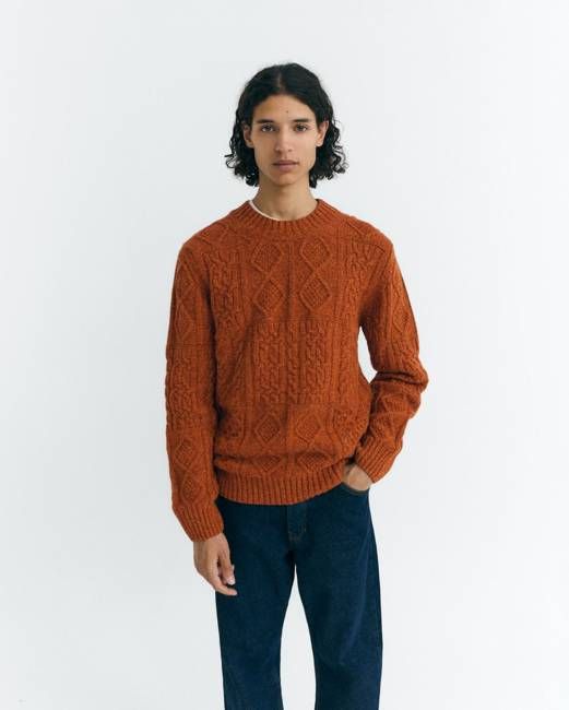 Orange wool Rasta sweater