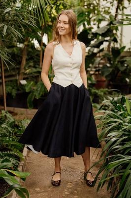 Wrap – Full-Circle Linen Skirt