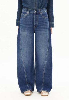 AALTHEA MID WAIST BARREL JEAN | fade