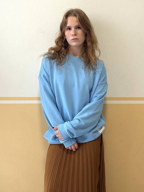 Mainio Superpower Oversized Sweatshirt, Light Blue
