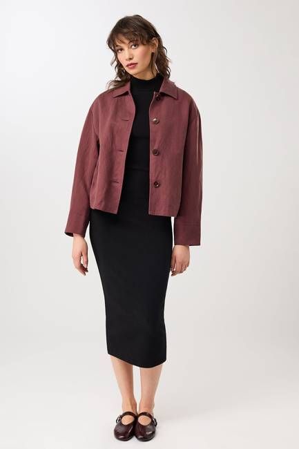 Kurze Jacke aus Tencel® (Rubywood)