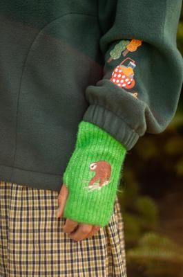 Recycled fingerless gloves -36 animals to choose from