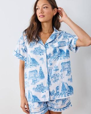 Hollywood Holiday - Short PJ Set - Snow Cloud
