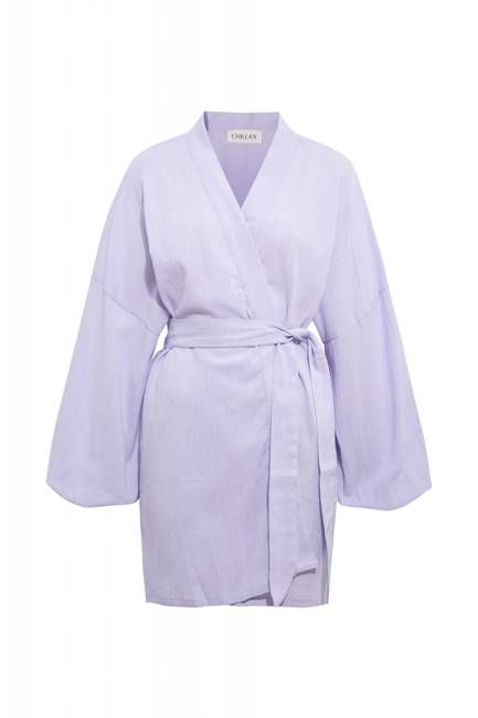 Alice Lilac Crinkle Gauze Kimono - Chillax.co