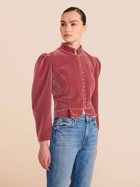 Beulah Rosa Samtjacke Carmen