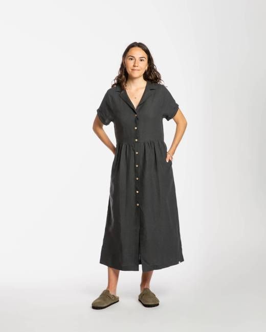 Collared Dress black