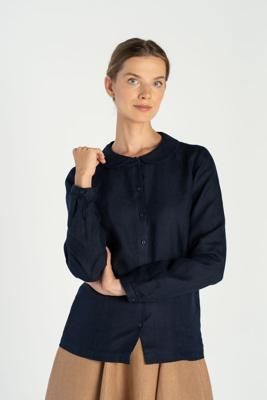 Classic – Linen Shirt with Peter Pan Collar