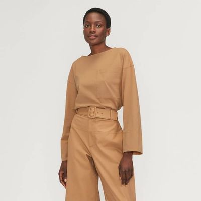 The Premium Weight Oversized Pocket Tee | Caramel