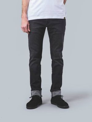 Men's Slim Flamingo Mid-rise Jeans in Used Grey