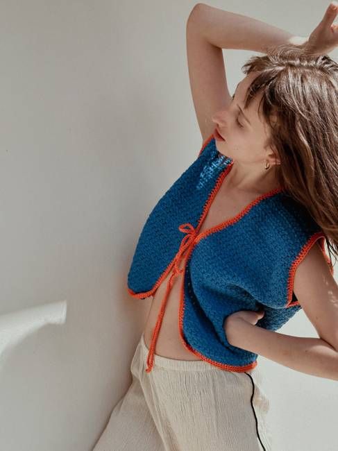 Sun and Love Blue Vest - Chillax.co