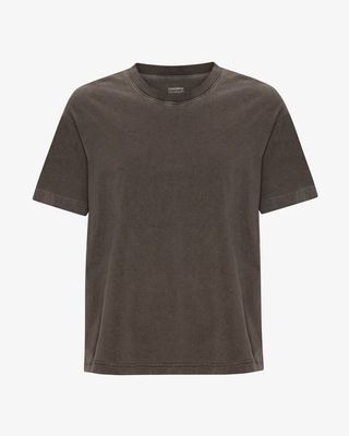 Oversized Organic T-Shirt - Faded Mud