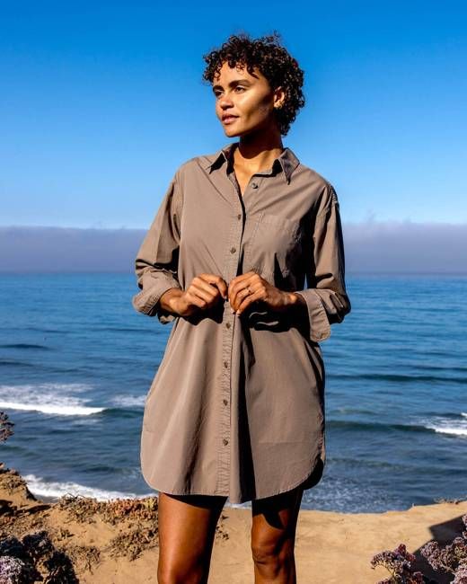 The Poplin Weekend Shirt Dress