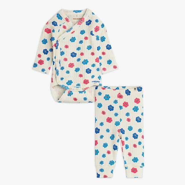 Flowers Pointelle Baby Set