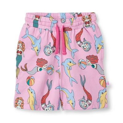 Shorts with mermaids and dolphins