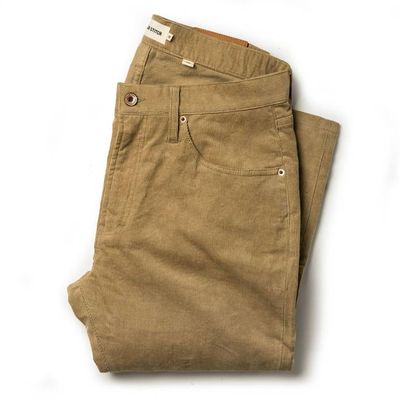 The Slim All Day Pant in British Khaki Cord