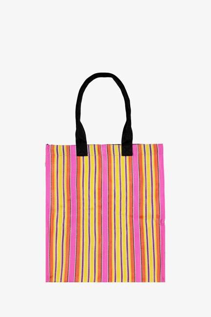 ECO WOVEN RECYCLED TOTE IN PRIMROSE