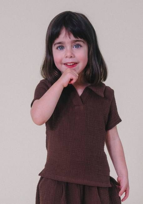Nico Toddler Top - Chicory Coffee