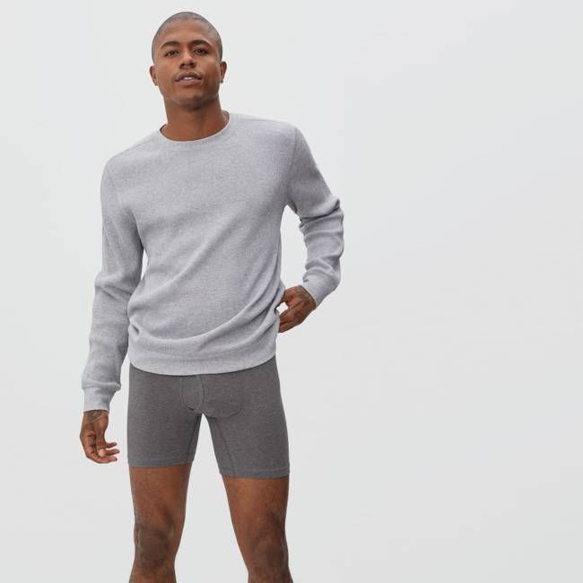 The Supima® Longer Boxer Brief | Uniform | Heather Charcoal
