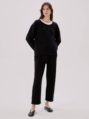 Scoopneck Sweatshirt | Black