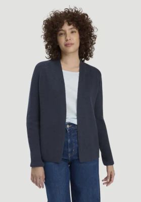 Knitted jacket Regular made of pure organic cotton