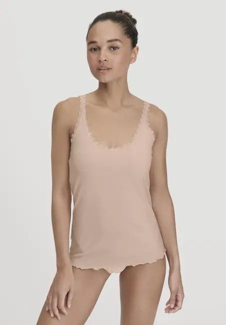 Tank top COTTON FEEL LACE made of organic cotton