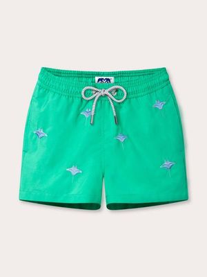 Boys Manta Migration Embroidered Staniel Swim Shorts