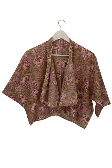 NEW! Block Print Waterfall Bolero No.110