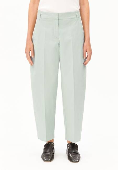 BARREL LEG TWILL PANT | foam