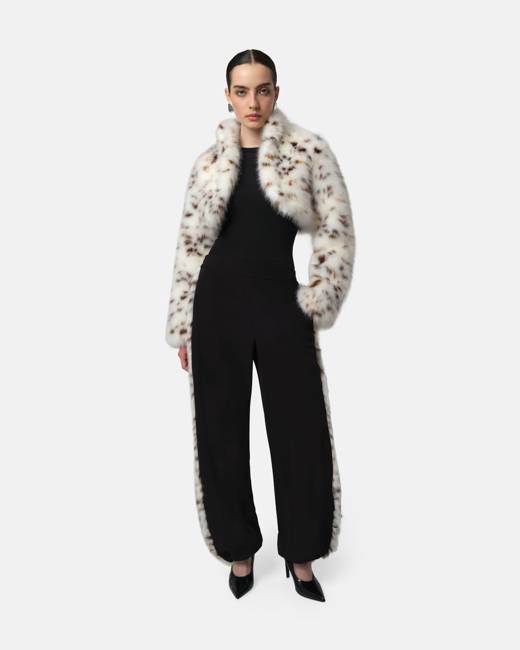 Odette Snow Leopard Bolero