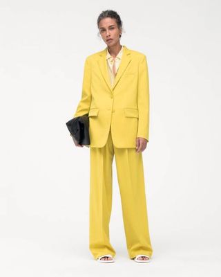 Oversized Blazer | Bright Chartreuse