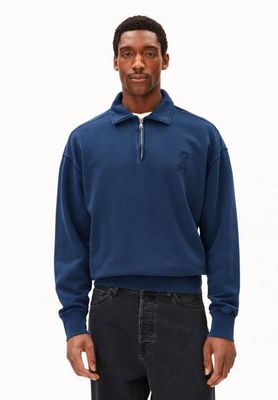 ICONIC Å GMT DYE ZIP TROYER | tinted navy washed