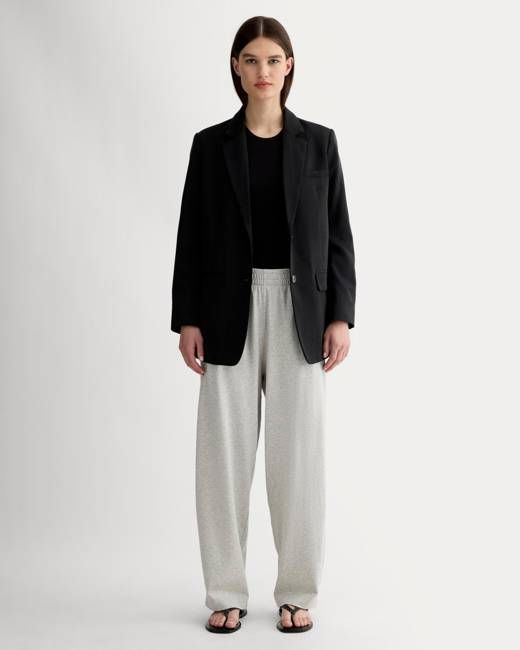 The Off-Duty Barrel Pant | Pale Heather Grey