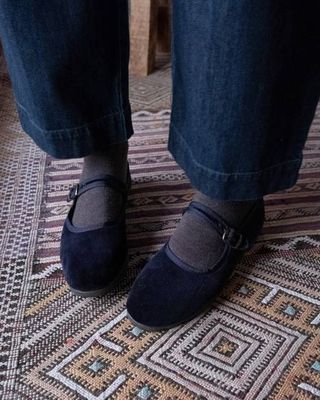 Mary Janes Velvet Shoes