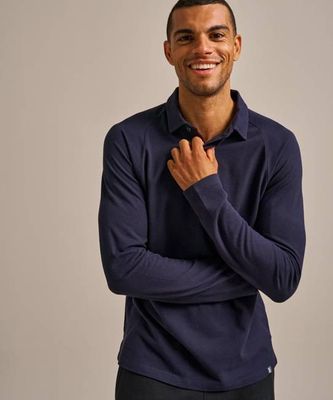 Themis Long Sleeve Pique Polo