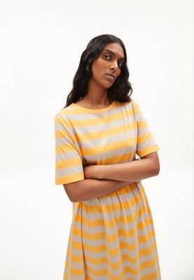 TAAKY BLOCK STRIPES | mangorange-leichte Wüste