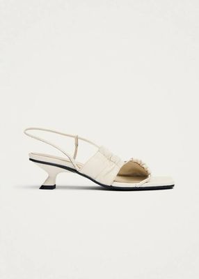 Juniper Cream Leather Sandals