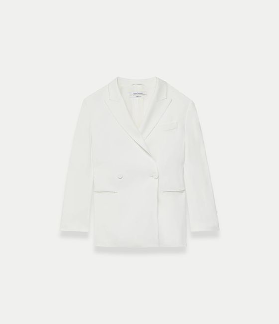 Fluid Double Breasted Jacket | Off White
