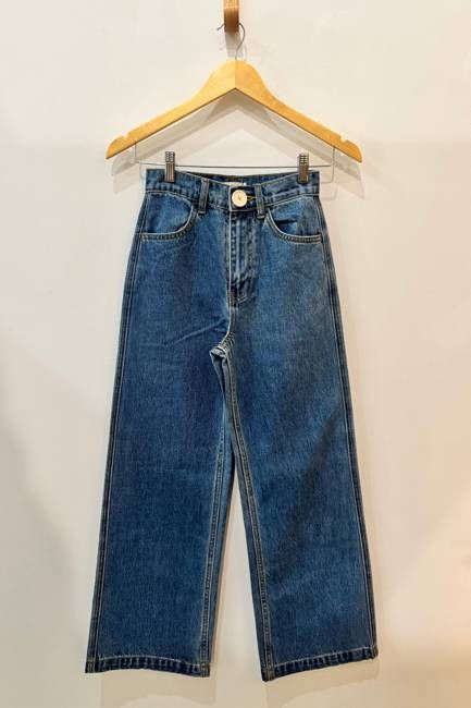 Sample Sale Flora Pant in Dark Denim Wide Leg