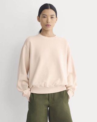 Lightweight Terry Blouson Crew | Pale Peach