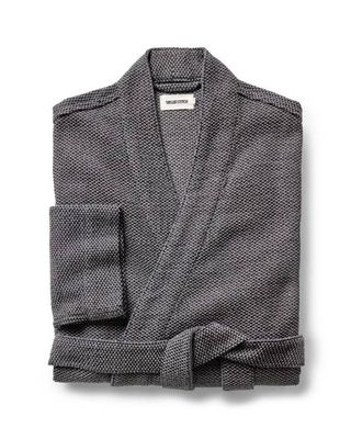 The Apres Robe in Charcoal Sashiko
