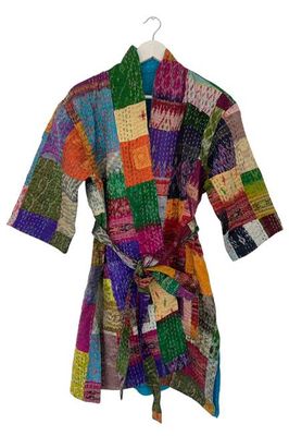 NEW! Vintage Patchwork Stories Belted Overlay No.45