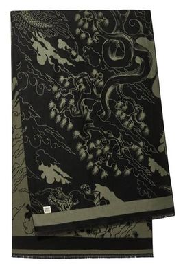 DRAGON SKY Rayon Shawl Moss