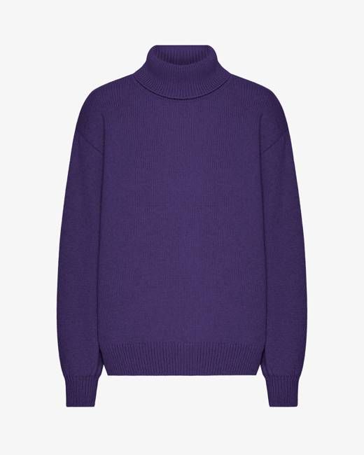 Merino Wool Turtleneck - Ultra Violet