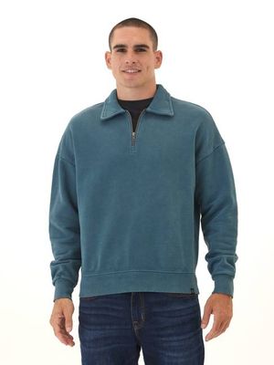 Gabe Mineral Wash Heavy Terry Quarter Zip Pullover
