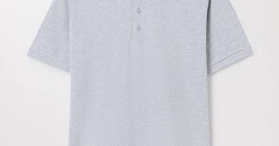 Grey Melange Pique Polo | Organic Cotton | Asket