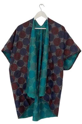 Trudi-Poncho Nr. 78 aus Seide im Vintage-Stil, Jodhpur Bearbeiten