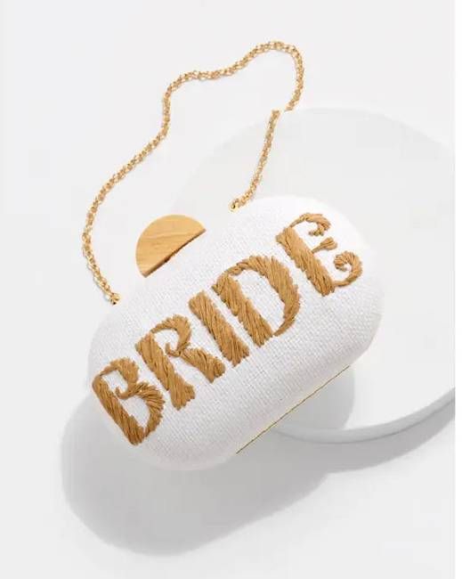 White - Bride Clutch - Shiraleah